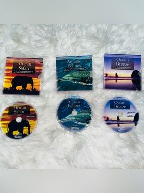 PCT Music Moods of Nature 3 CD Lot African Safari Ocean Breeze Aquatic Echoes